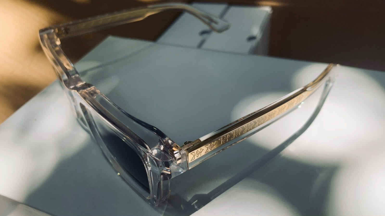 Rectangular Shield Style Fashion Sunglasses with Tinted Gradient Lenses